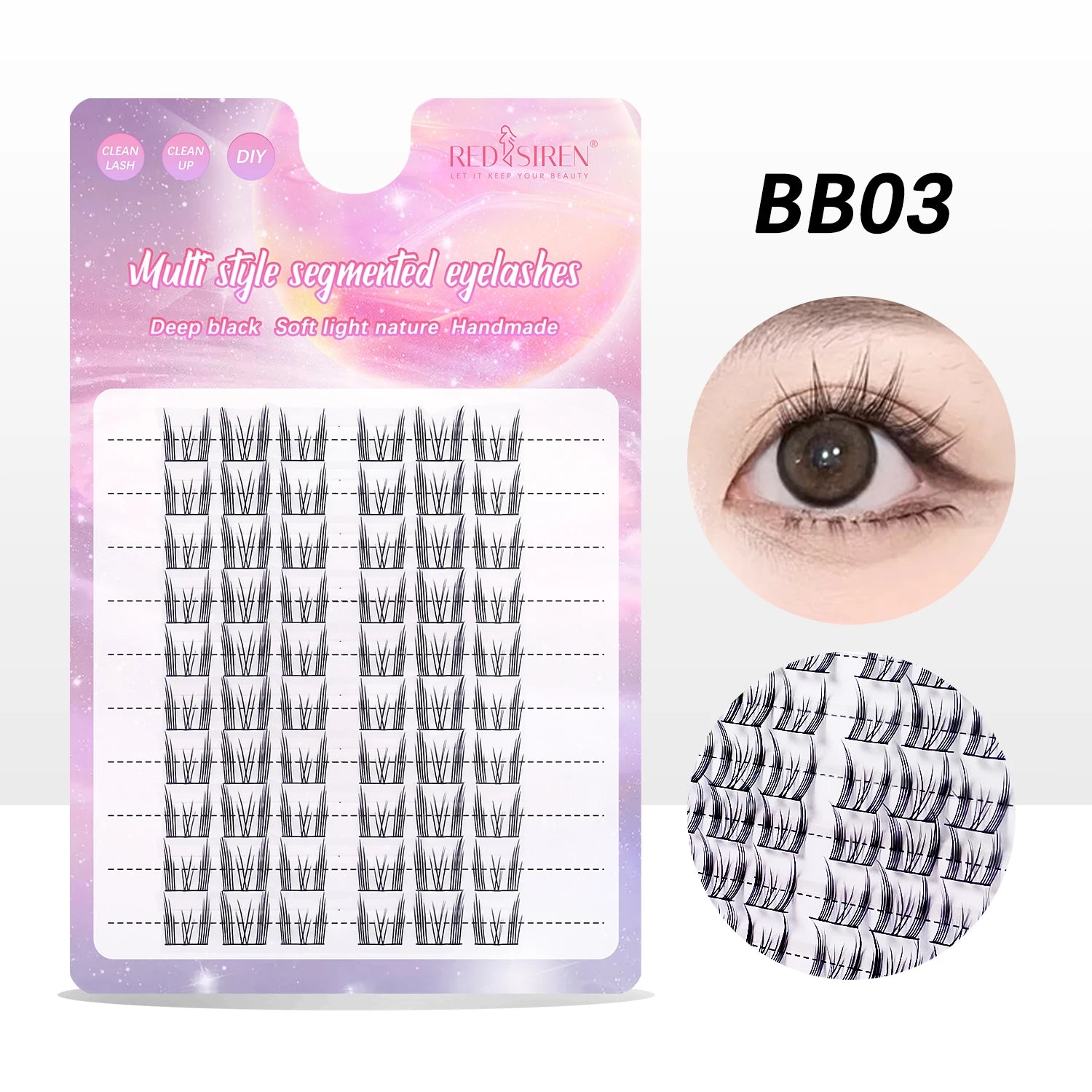 10Rows Under Eyelash Large Capacity Cluster Lashes Korean Makeup Natural Look Bottom Lashes