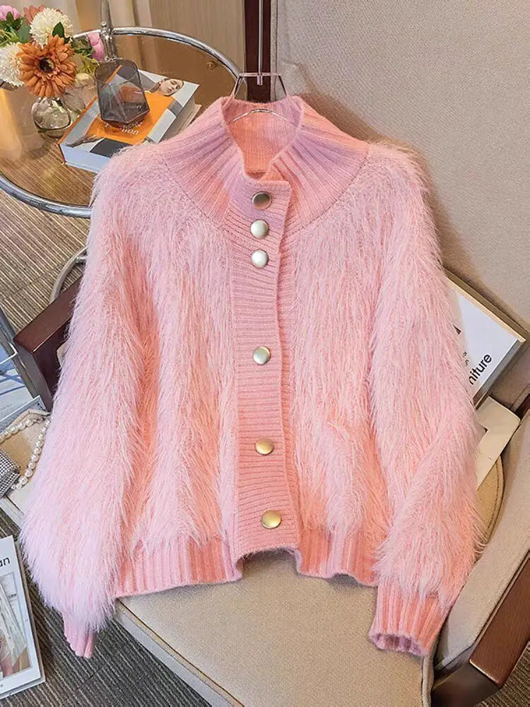 Faux Fur Cardigan