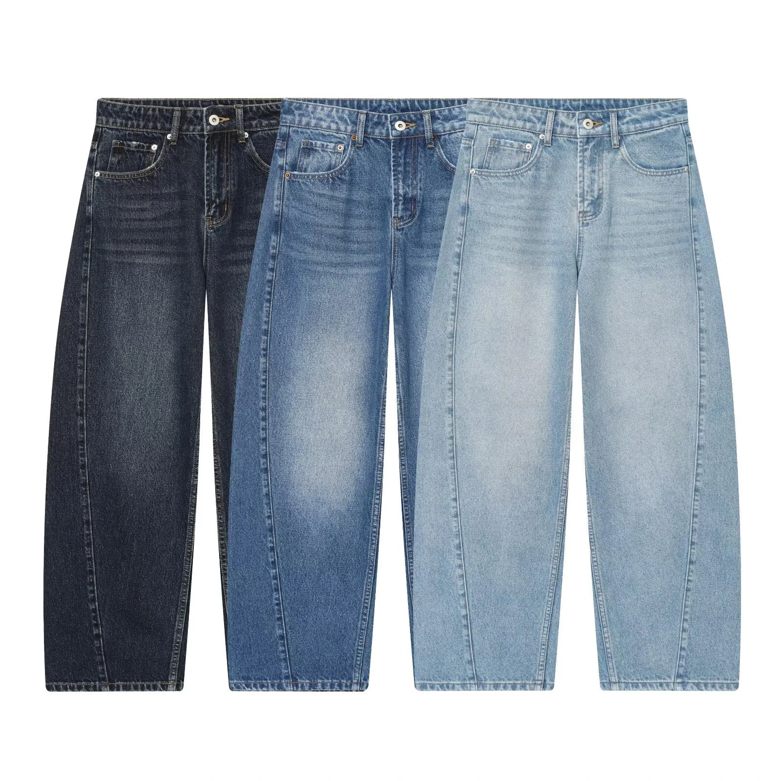 Mid Waist Knife Jeans