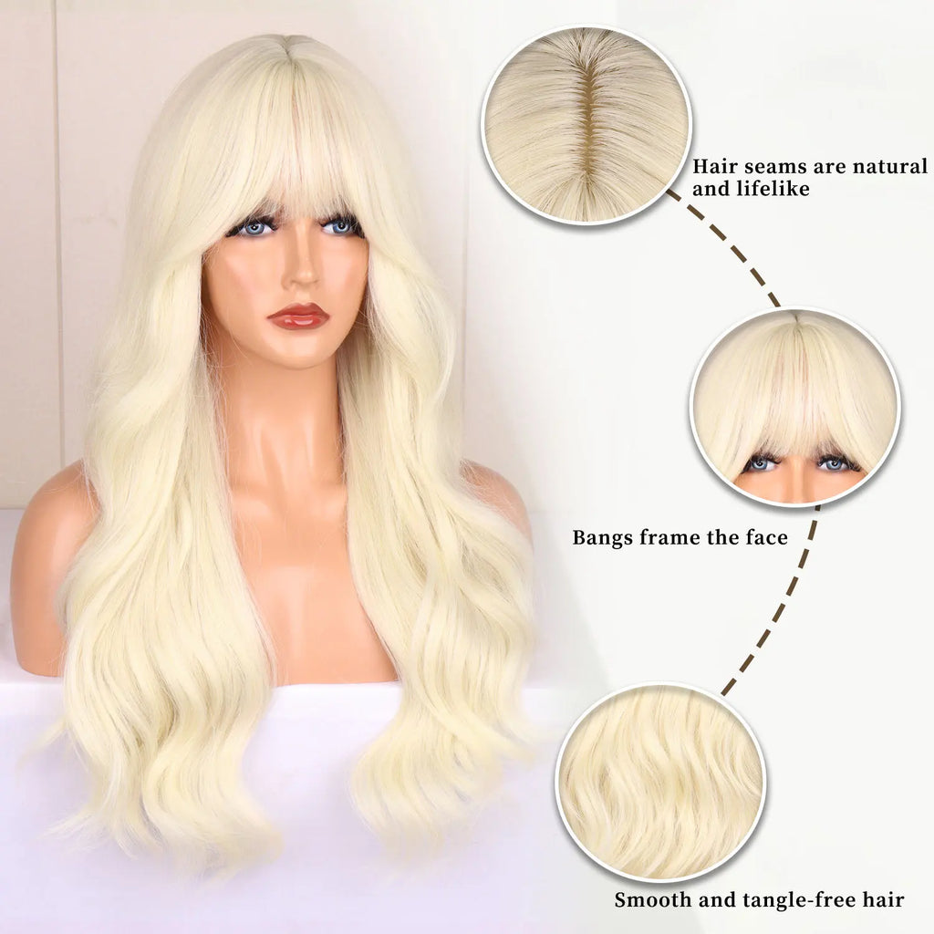 Light Golden Synthetic Wig