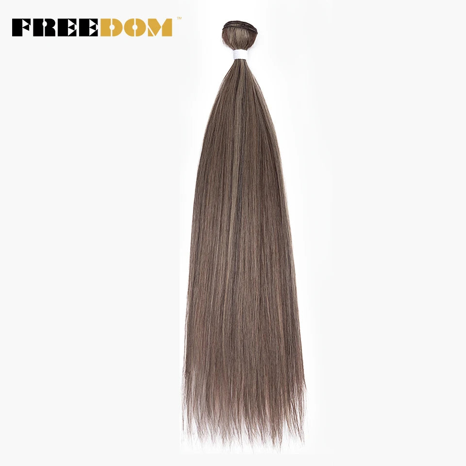 Synthetic Straight Hair Bundles Ombre