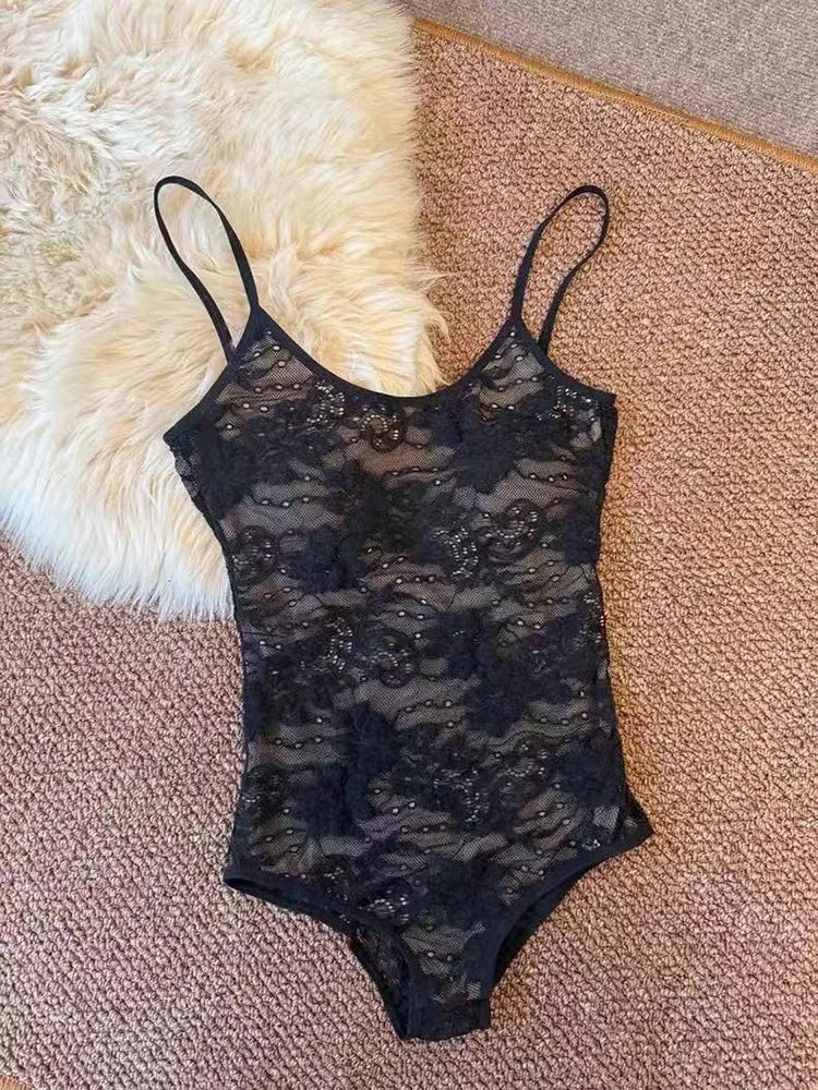 Lace Crop Bodysuit