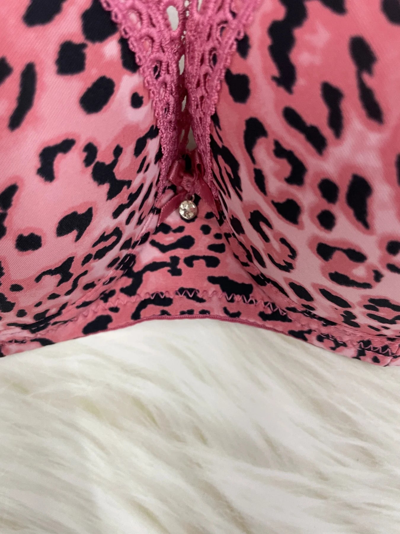 Leopard Print Push Up Bra