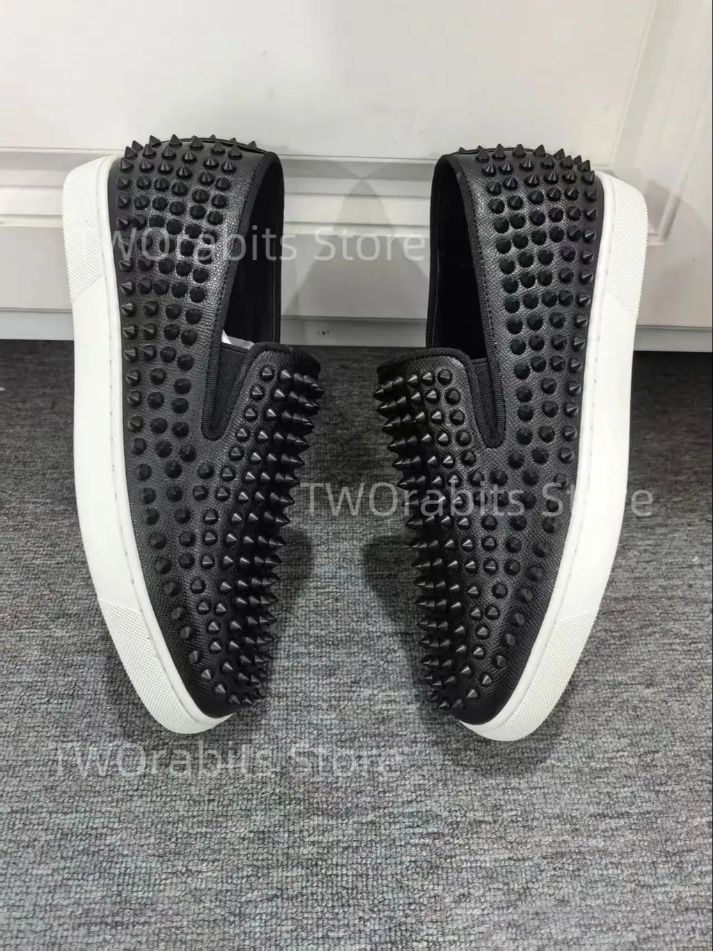 Spiked Slip On Sneakers