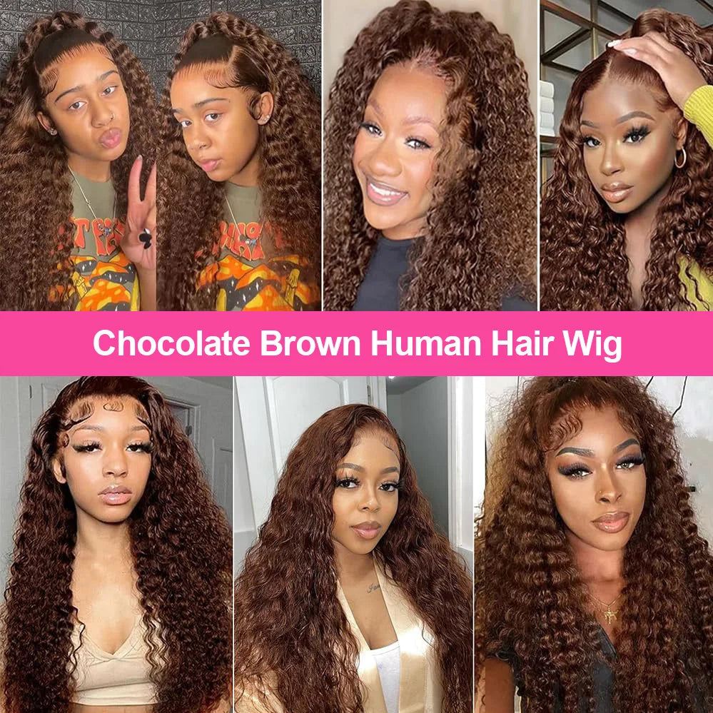 Deep Wave Lace Front Human Hair Wig