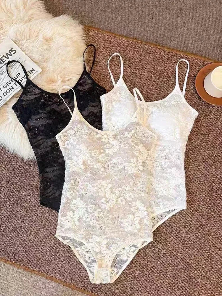Lace Crop Bodysuit