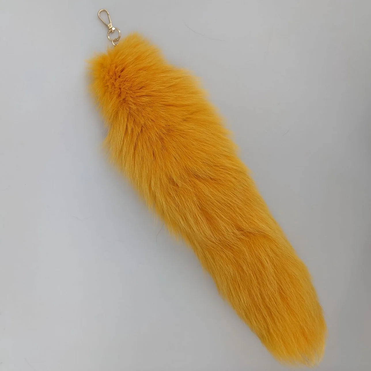 Natural Fox Fur Tail Keychain