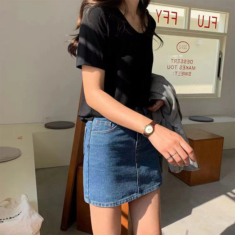 Denim Retro Skirt
