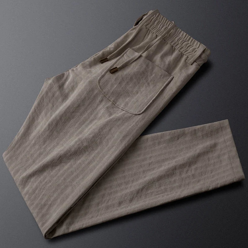 All-Match Trend Elastic Waist Straight Sports Pants