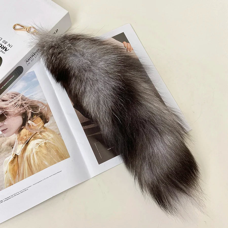 Fox Tail Keychain