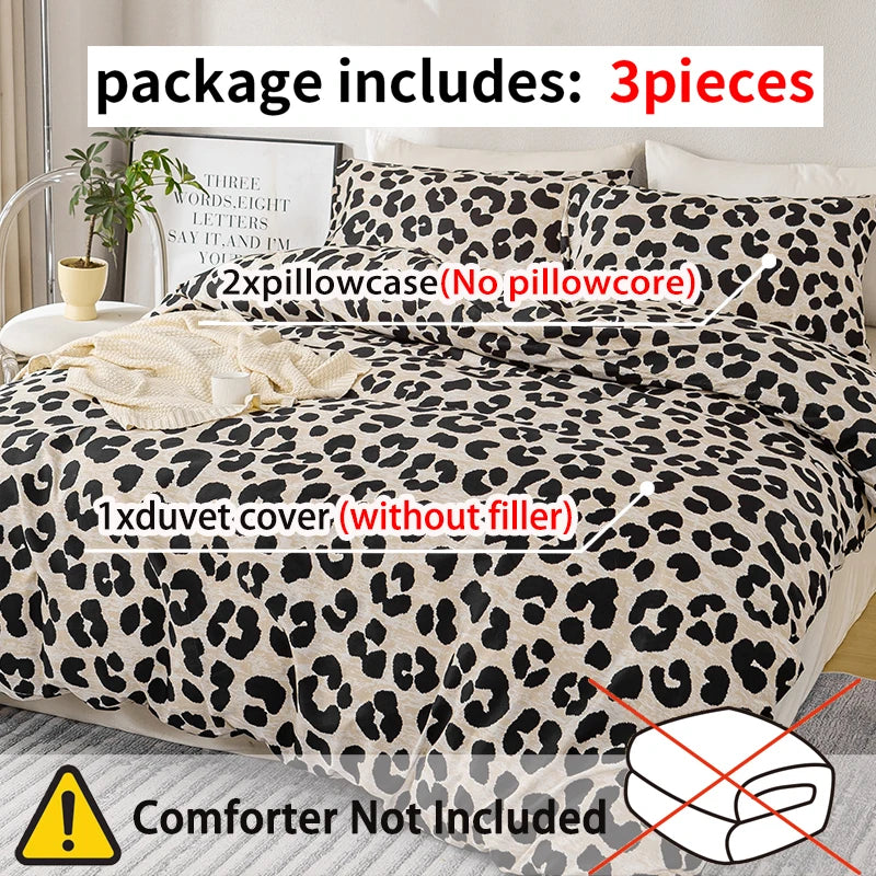Leopard Print Duvet Set