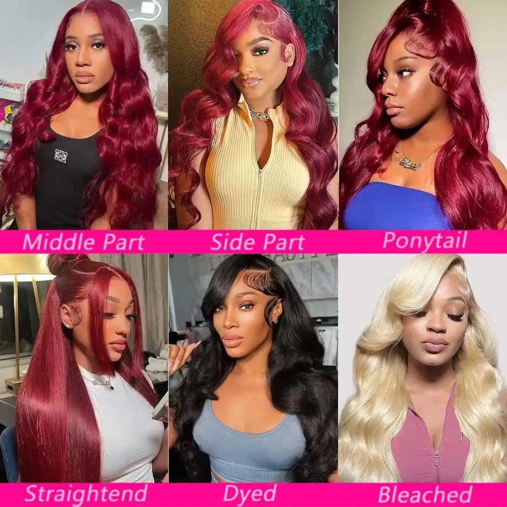 Burgundy Brazilian Body Wave Wig