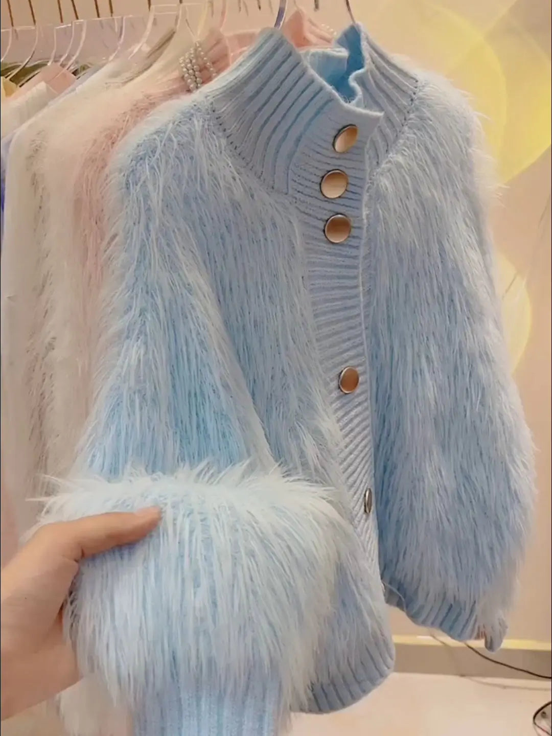 Faux Fur Cardigan