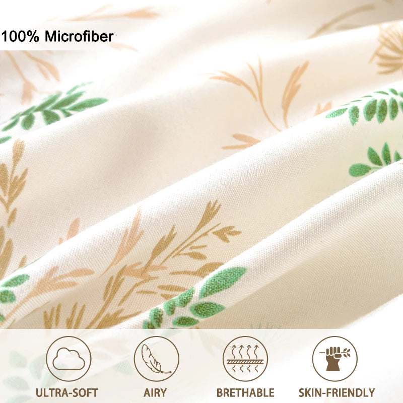 Floral Tea Art Print Duvet Cover Set