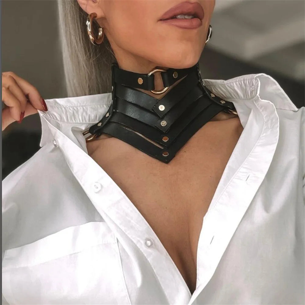 Black Leather Choker