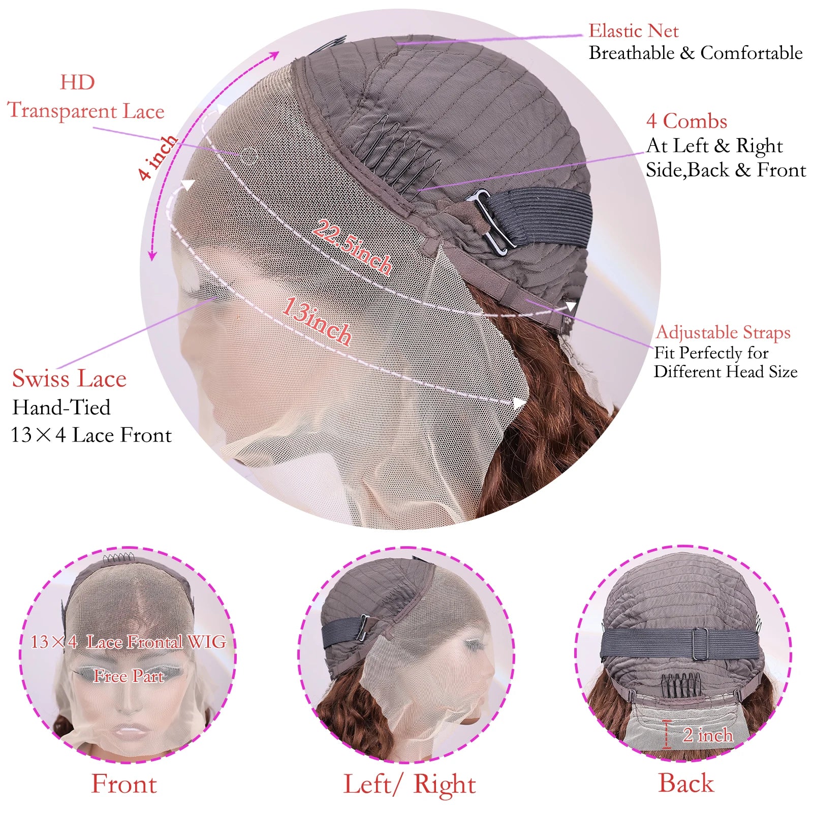 Deep Wave Lace Front Human Hair Wig