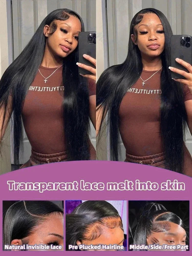 Bone Straight Lace Frontal Human Hair Wig