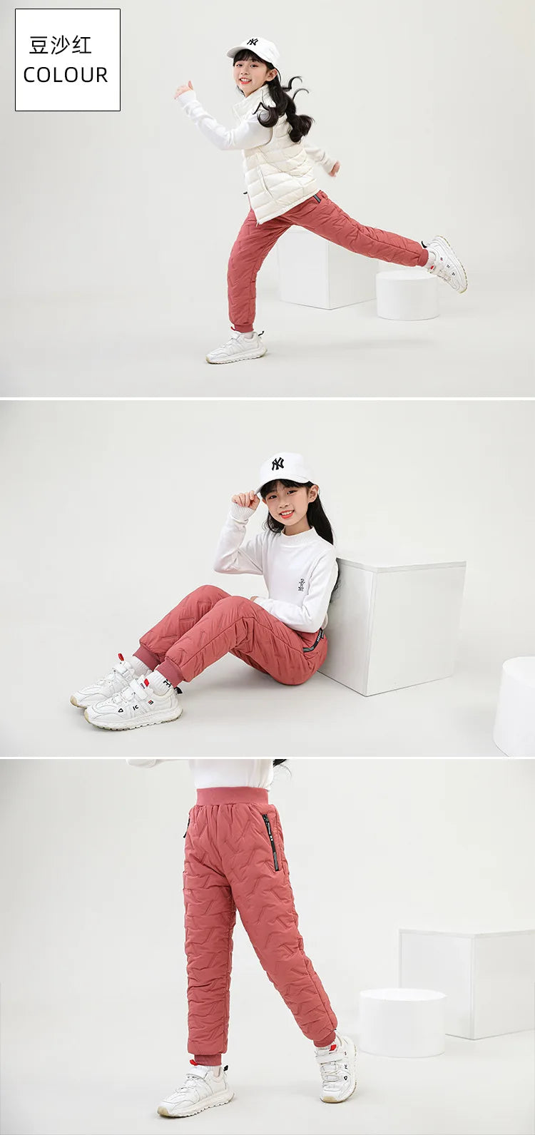 Boys Girls Down Cotton Trousers 2021 New Winter Thicken Warm Baby Waterproof Kids Pant 2-12 years old for Children Sweatpants