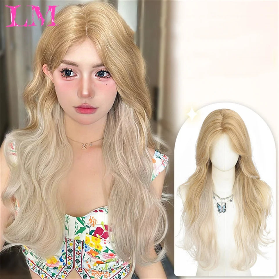 Bang Long Natural Wavy Hair Wig