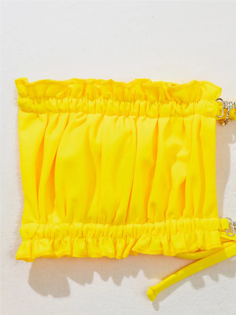 Rhinestone Chain Micro Thong Bikini