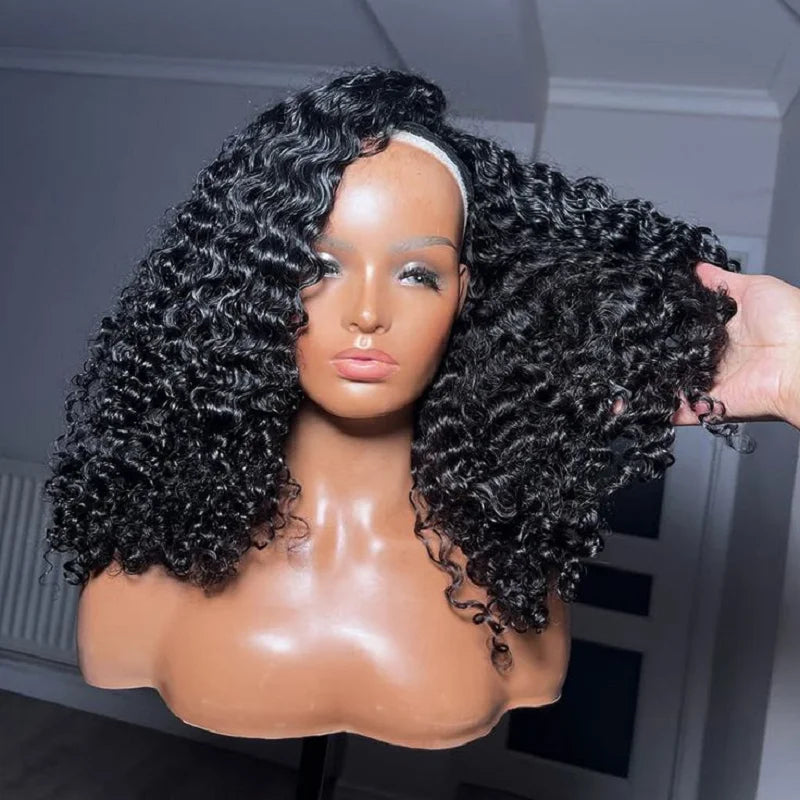 Curly Wave Half Drawstring Wig