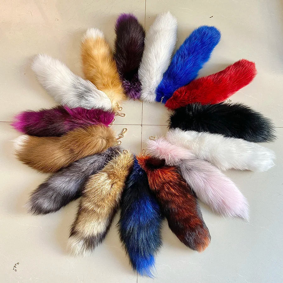 Fox Tail Keychain