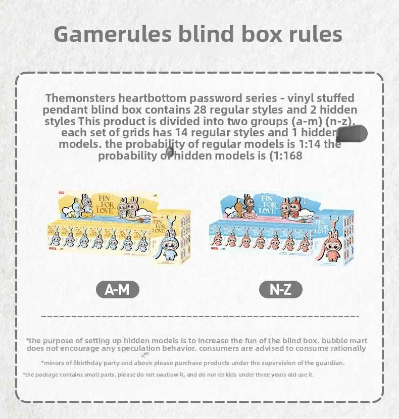 LABUBU V4 N-Z Heart Secret Series