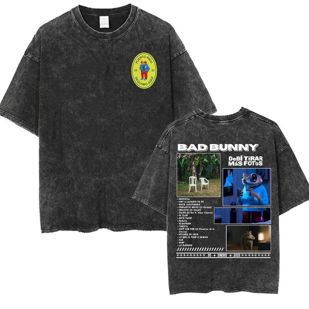 DTMF Deb Í Tirar M Á S Fotos T-shirt Rap Singer Bad Bunny Album Tour T-Shirt