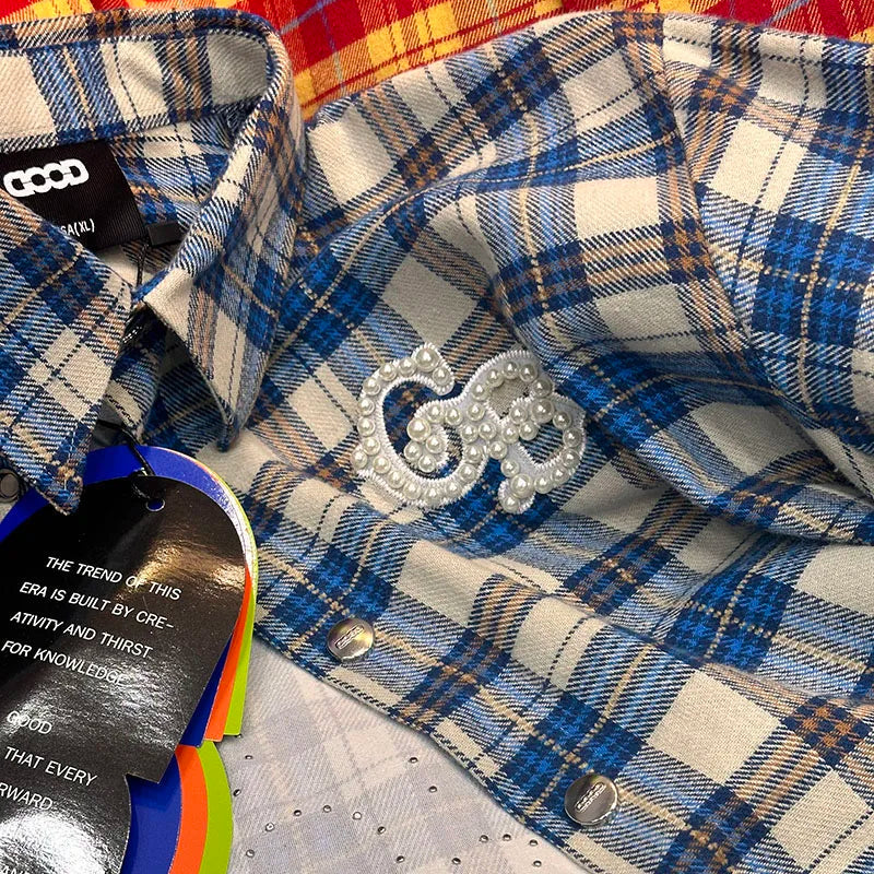 Long Sleeved Plaid Shirt