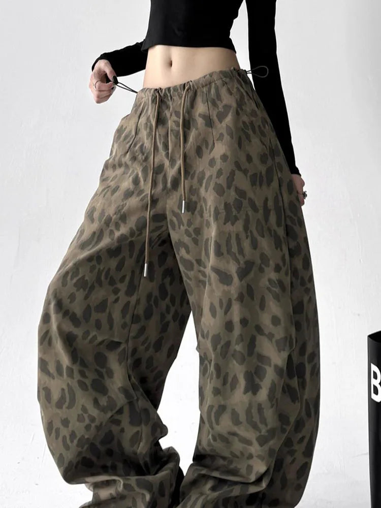 Leopard Wide Leg Pant