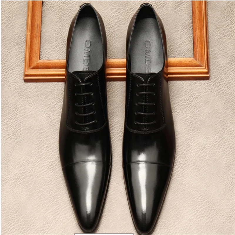 Three-Joint Leather Shoes