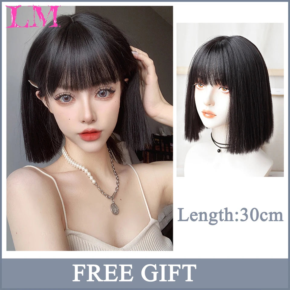 Bang Long Natural Wavy Hair Wig
