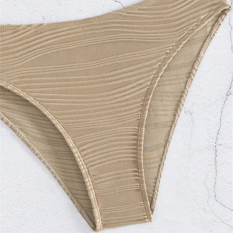 Ribbed High Waisted Bikini