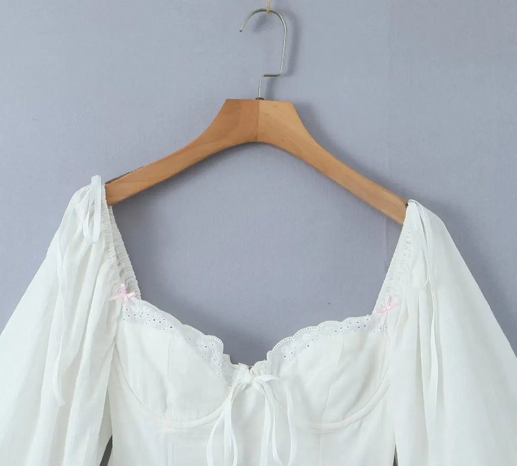 Wire Circle Bra Corset Shirt