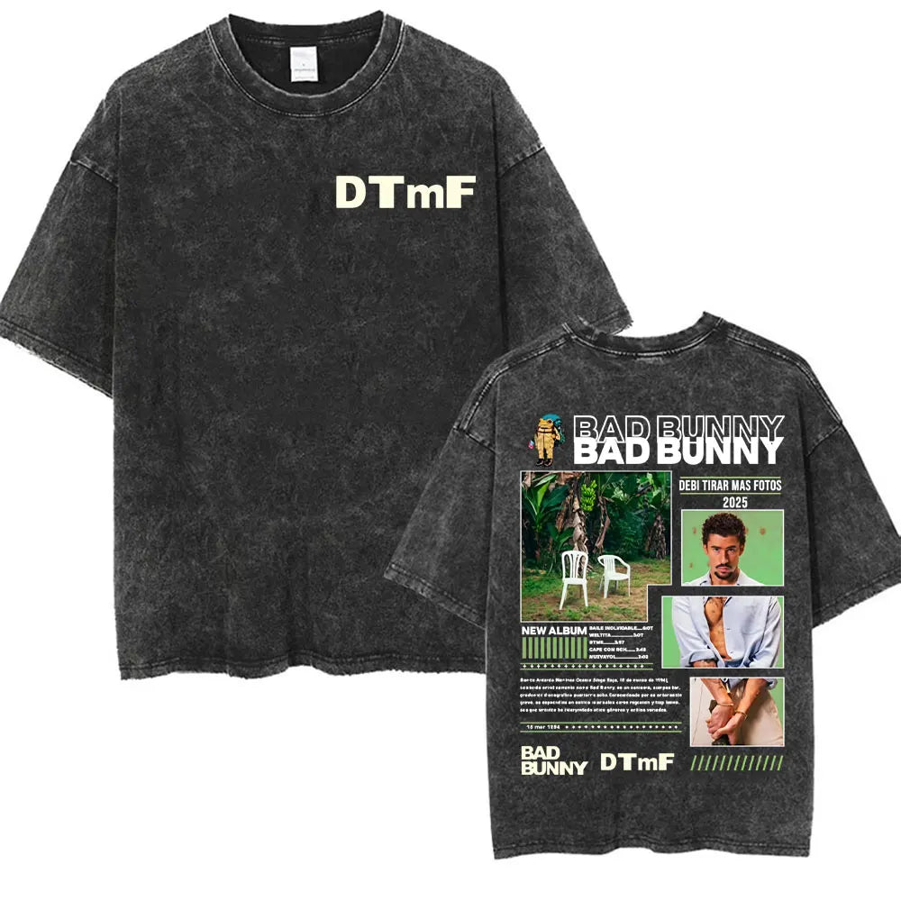 DTMF Deb Í Tirar M Á S Fotos T-shirt Rap Singer Bad Bunny Album Tour T-Shirt