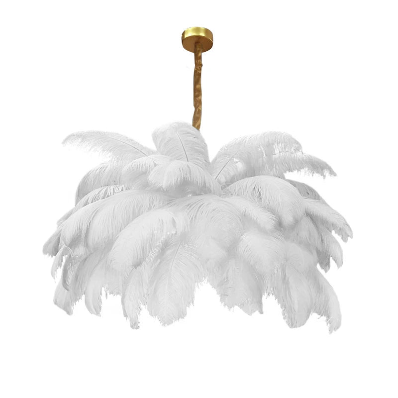 Ostrich Feather Lamp