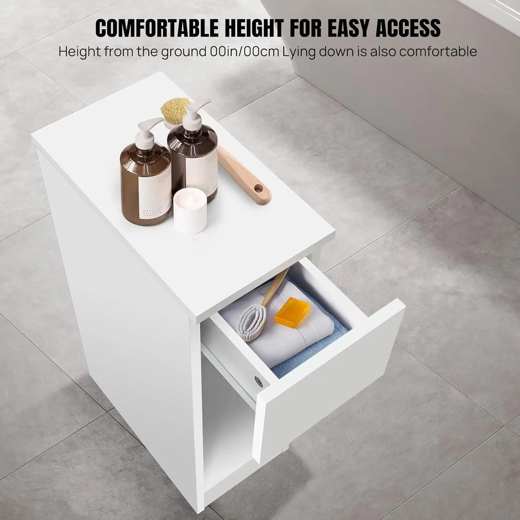 The "Space-Saver" Slim Aesthetic Cabinet