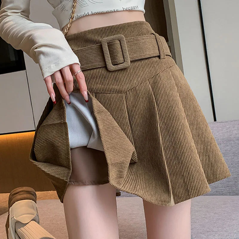 Corduroy Mini Skirt