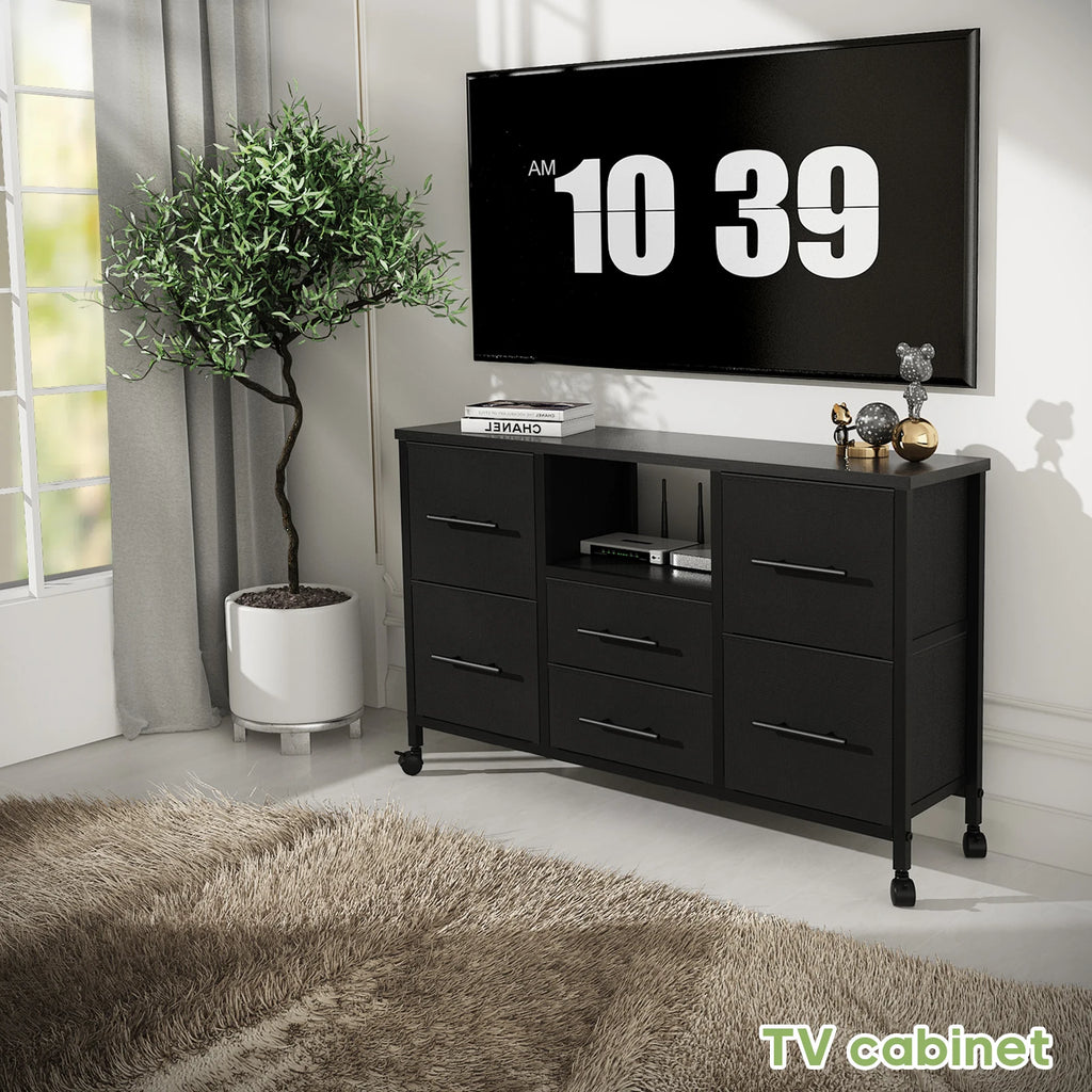 The "Aesthetic Cloud" 6-Drawer Media Center