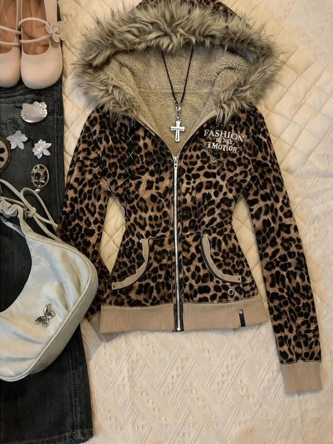 Leopard Print Hoodie