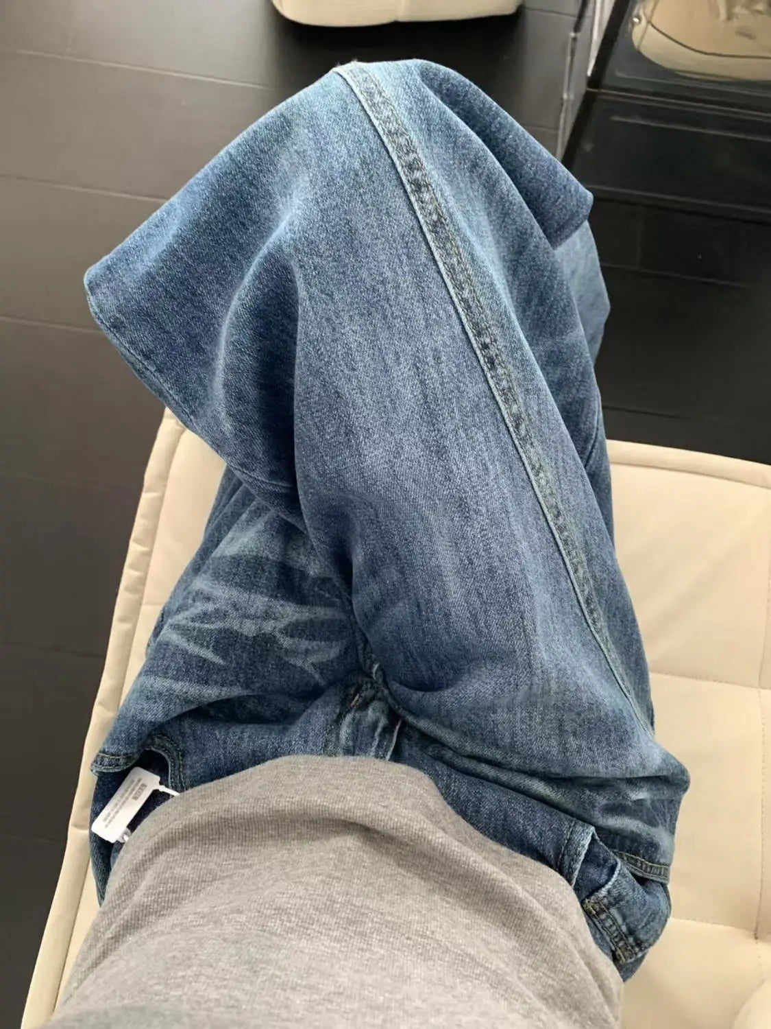 Vintage Curved Hem Jeans