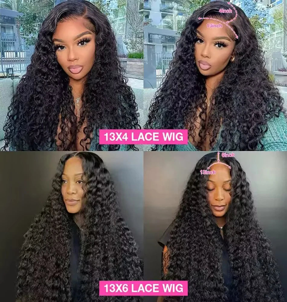 Brazilian Natural Black Deep Wave Wig
