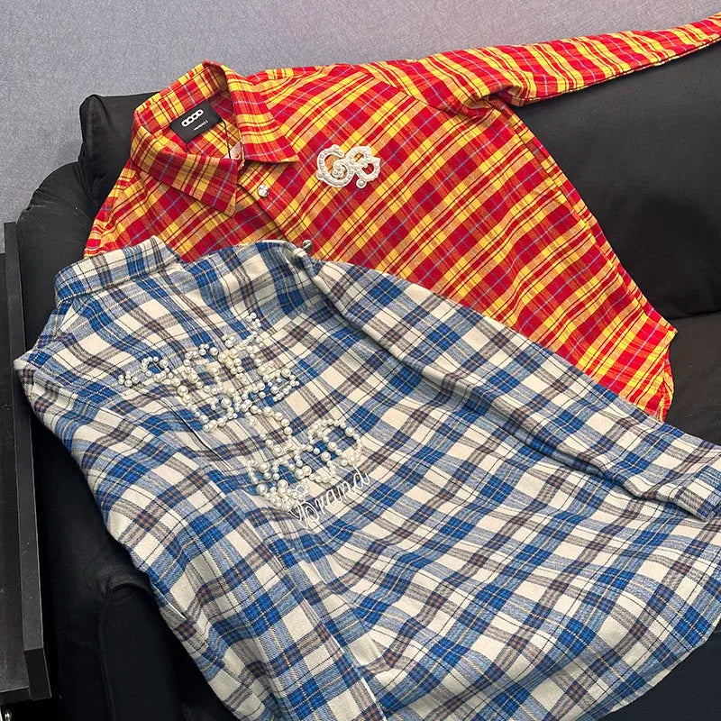 Long Sleeved Plaid Shirt