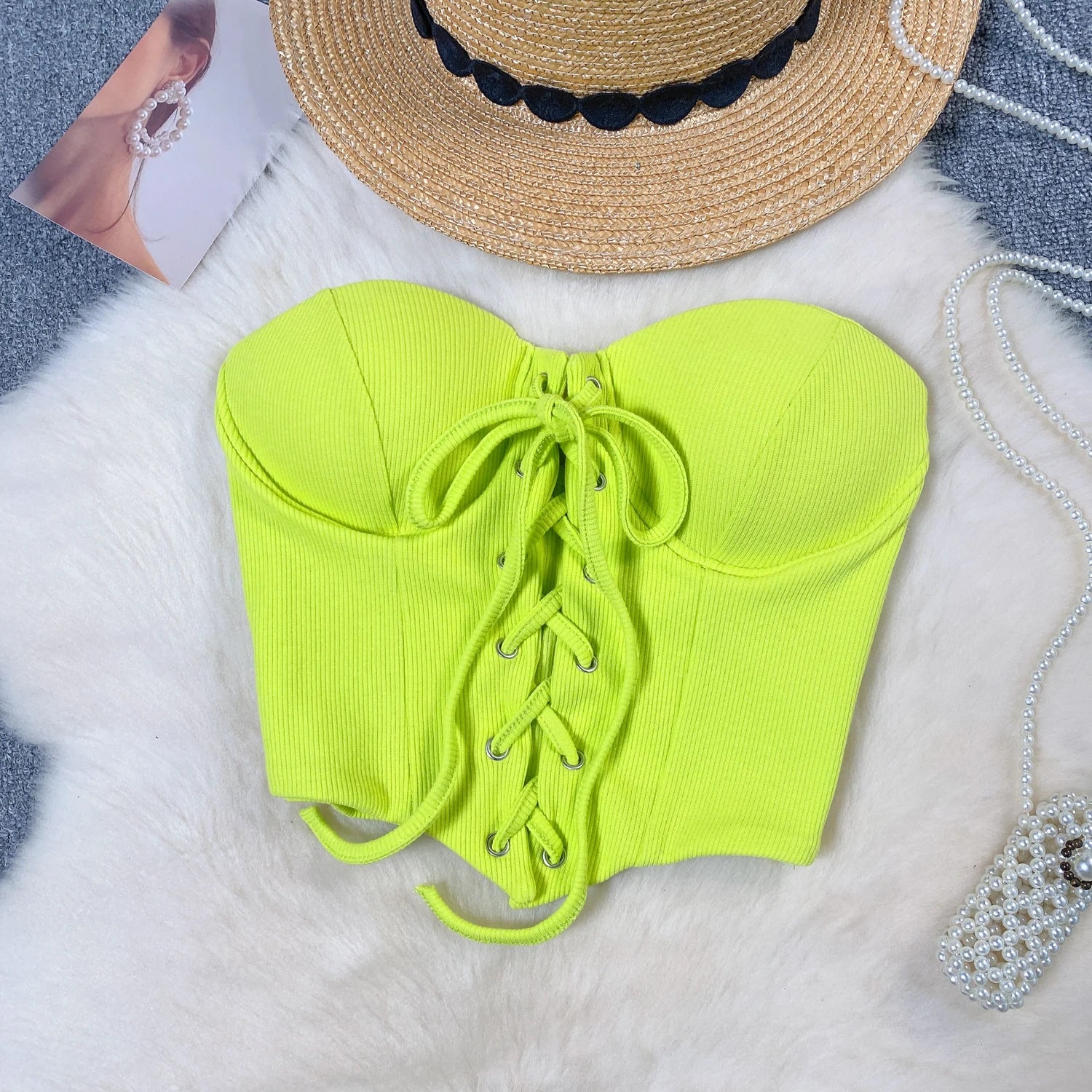 Off Shoulder Bandage Tube Top