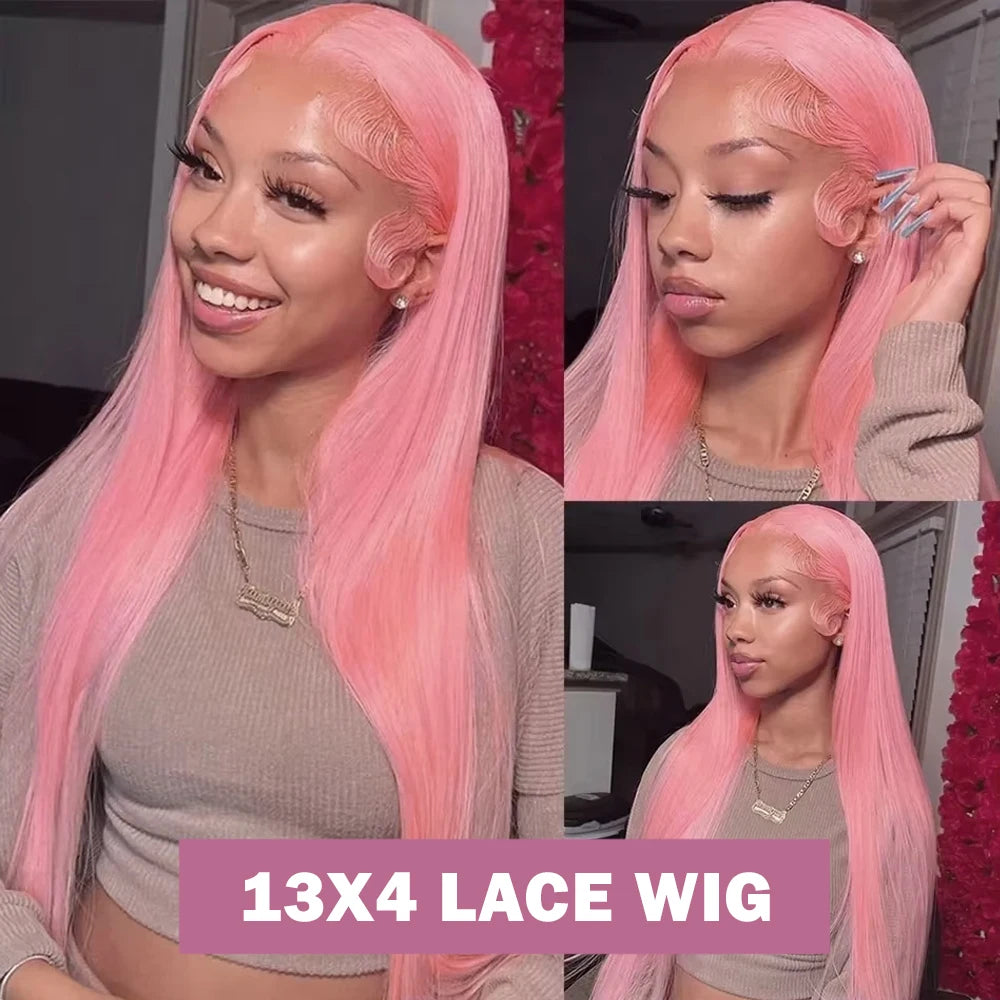 Light Pink 13X4 Lace Front Wig