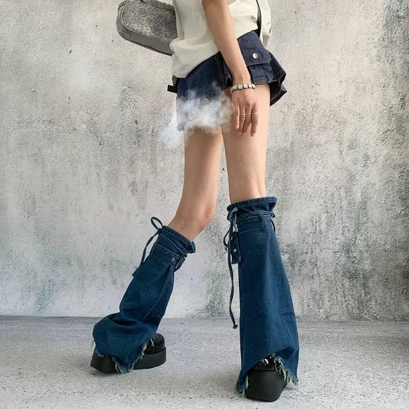 Subculture Skinny Denim Leg Warmers