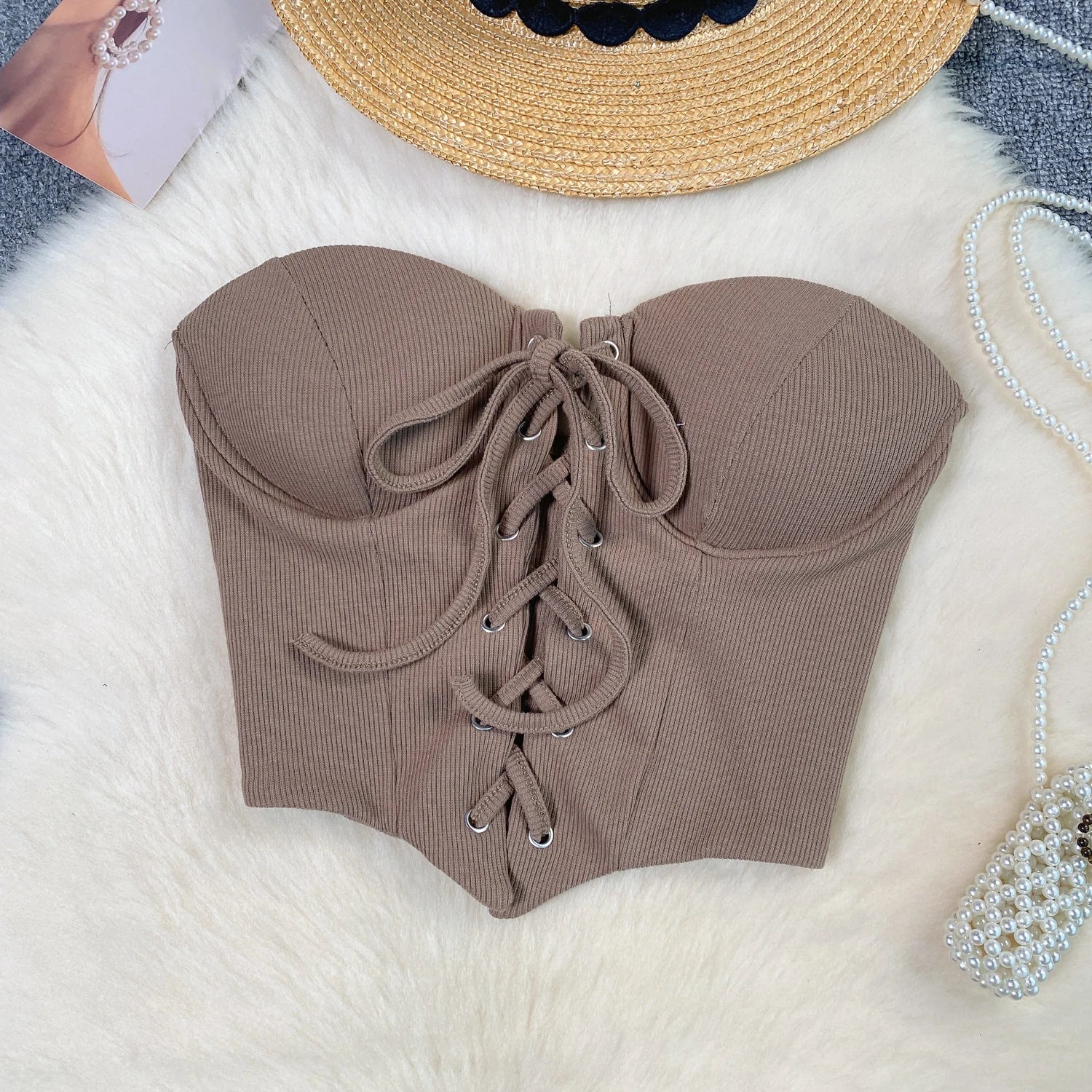 Off Shoulder Bandage Tube Top