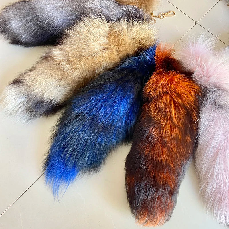 Fox Tail Keychain