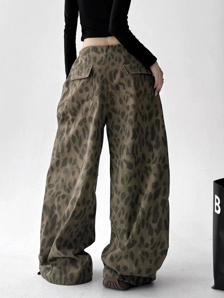 Leopard Wide Leg Pant