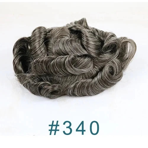 Ash Blonde Curly Toupee